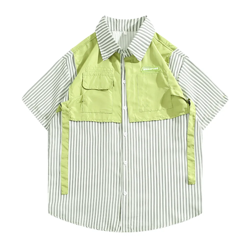 Fake Two Striped Shirt