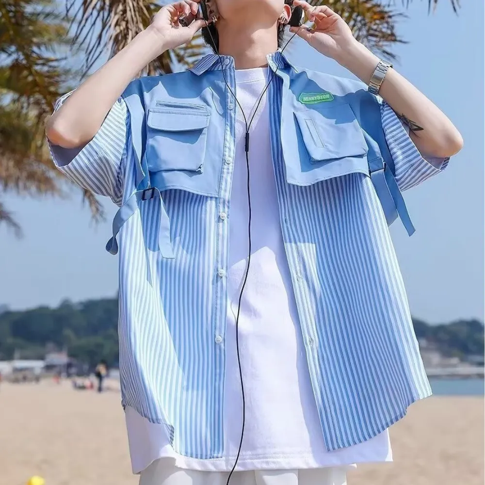 Fake Two Striped Shirt