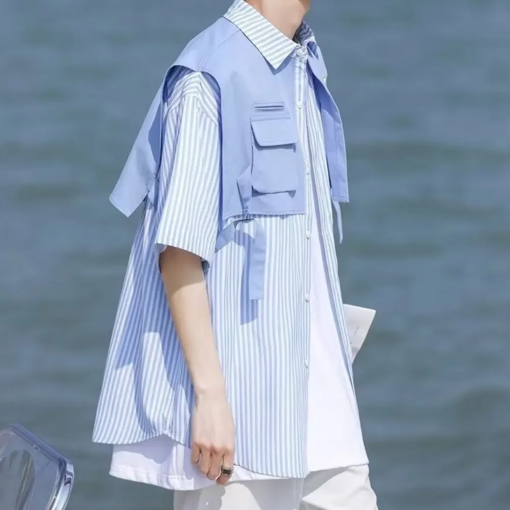 Fake Two Striped Shirt