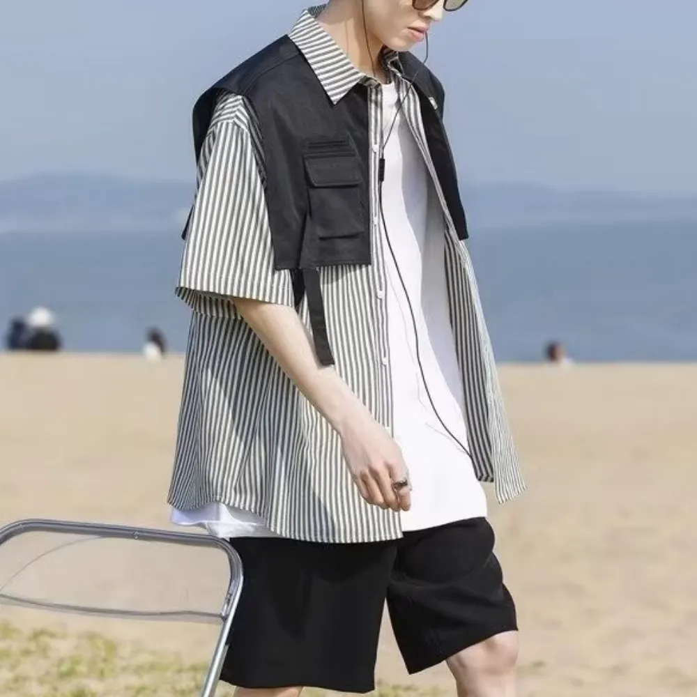 Fake Two Striped Shirt