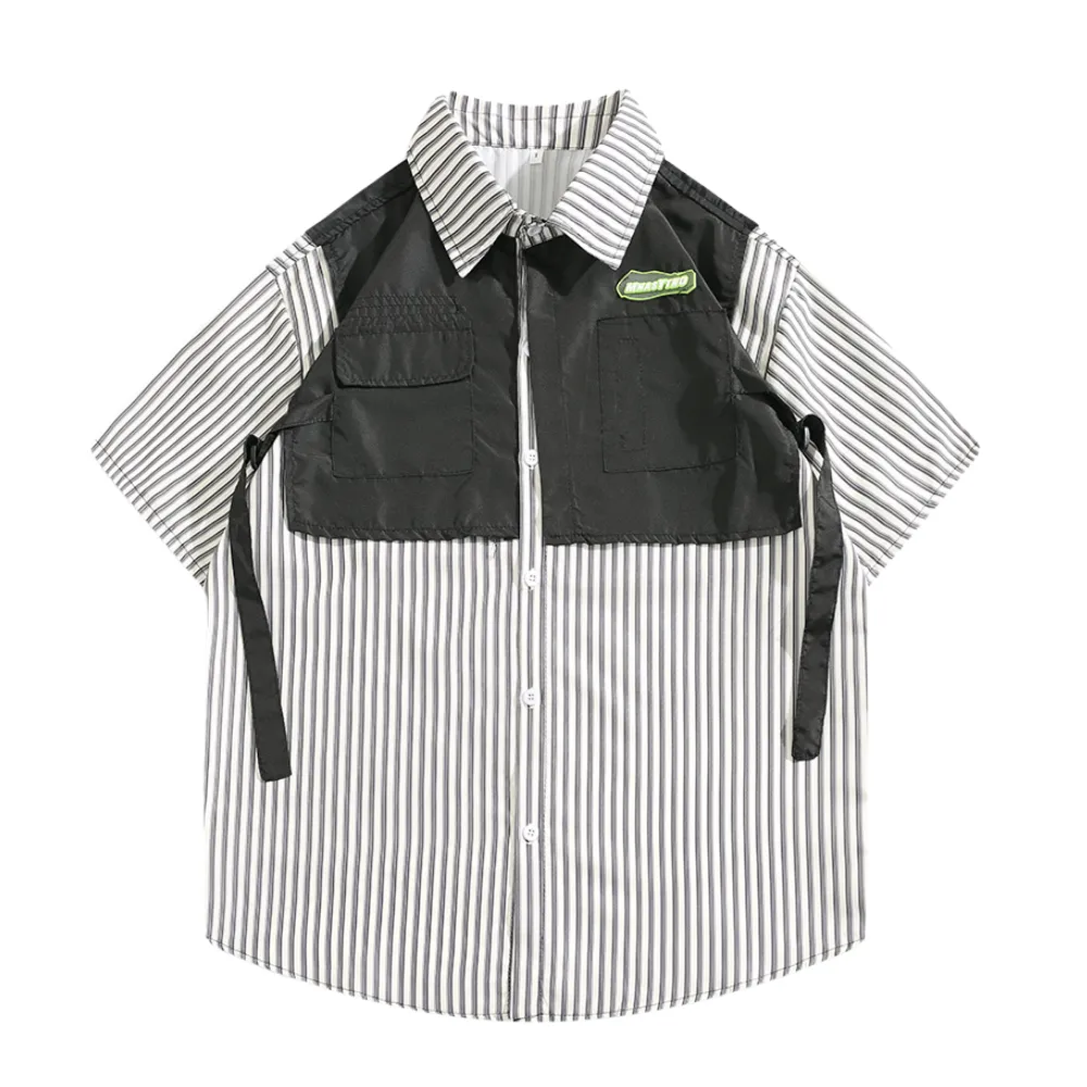 Fake Two Striped Shirt