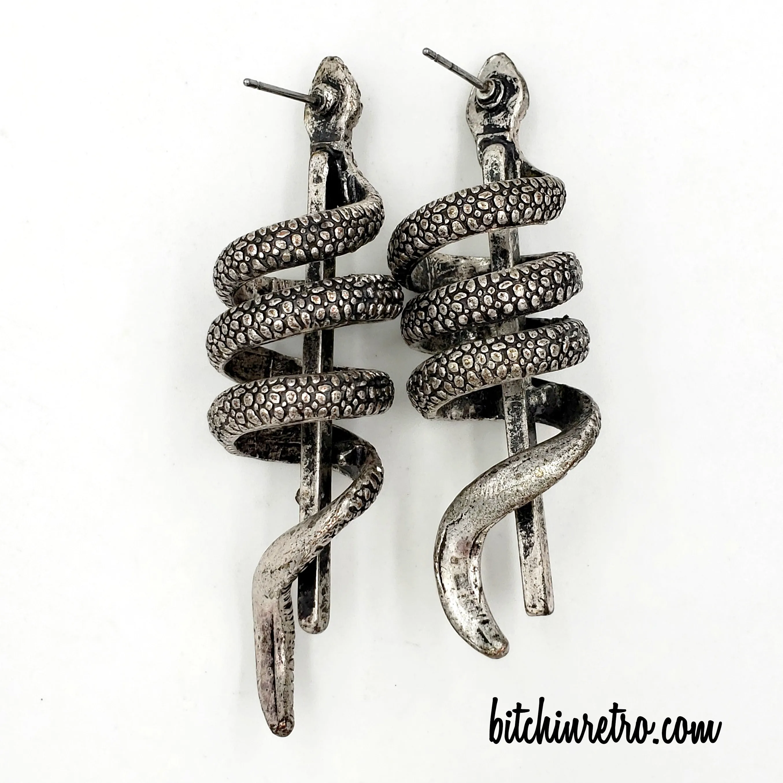 Fellowship Foundry Dragon Necklace With Snake Earrings Jewelry Ensemble
