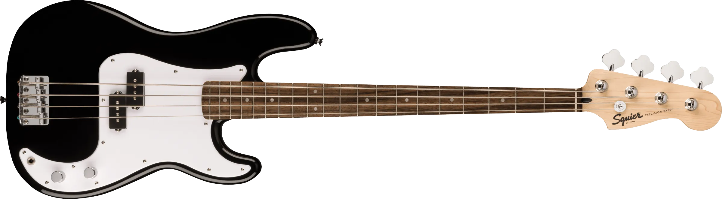 Fender Squier Sonic™ Precision Bass®, Laurel Fingerboard, White Pickguard, Black