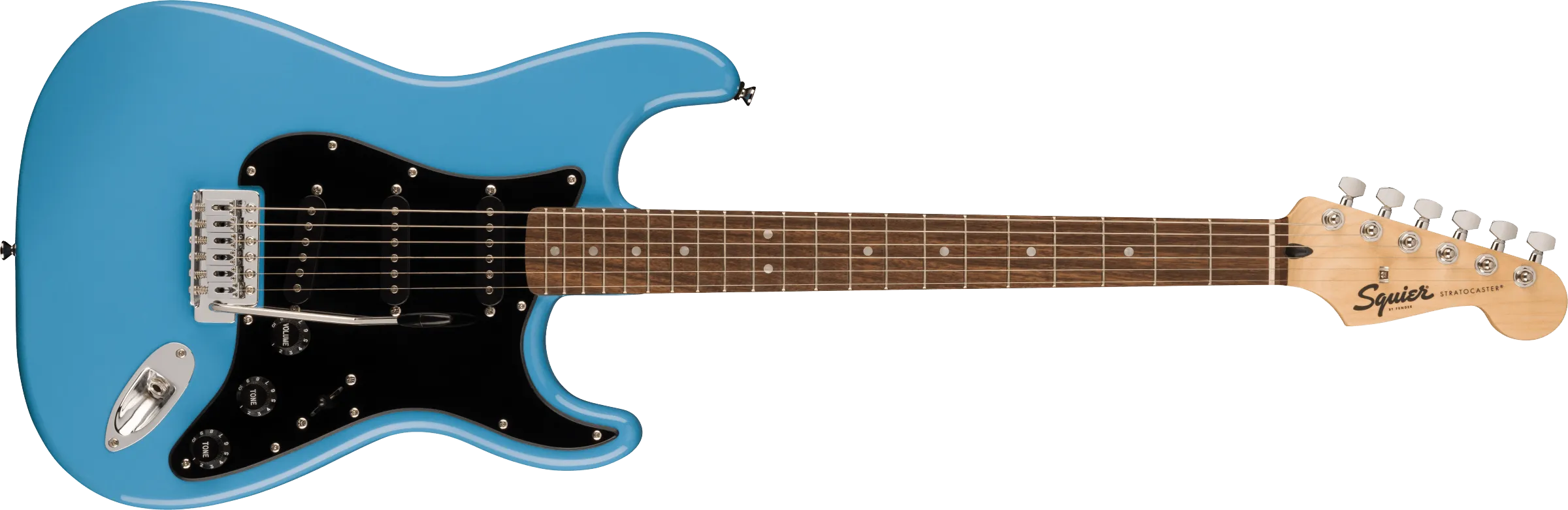 Fender Squier Sonic™ Stratocaster®, Laurel Fingerboard, Black Pickguard, California Blue
