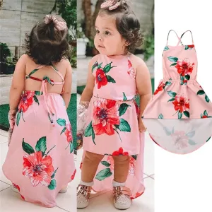Floral High Low Dress