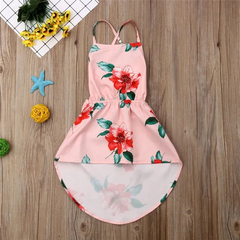Floral High Low Dress