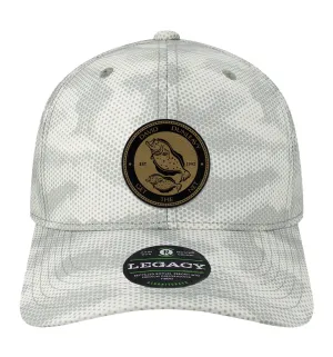 Flounder Deco Performance Grey Camo Dots Hat