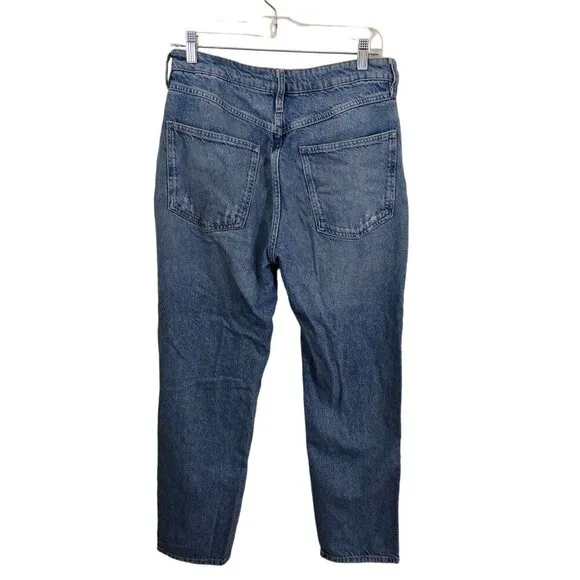 Free People We The Free Fast Times Mom Jeans-Blue Size 30