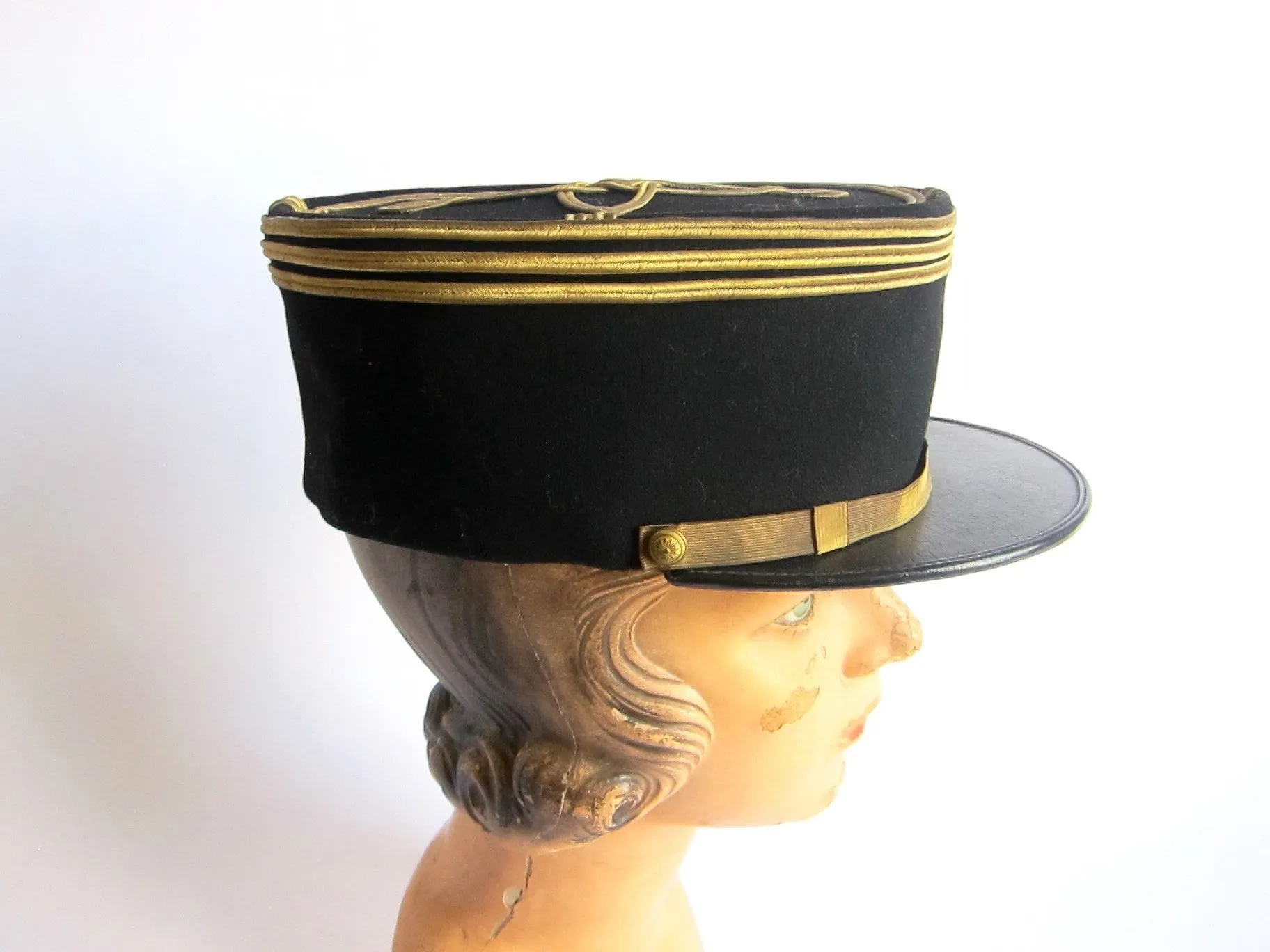 French Officers Military Kepi Hat - Size 6 3/4