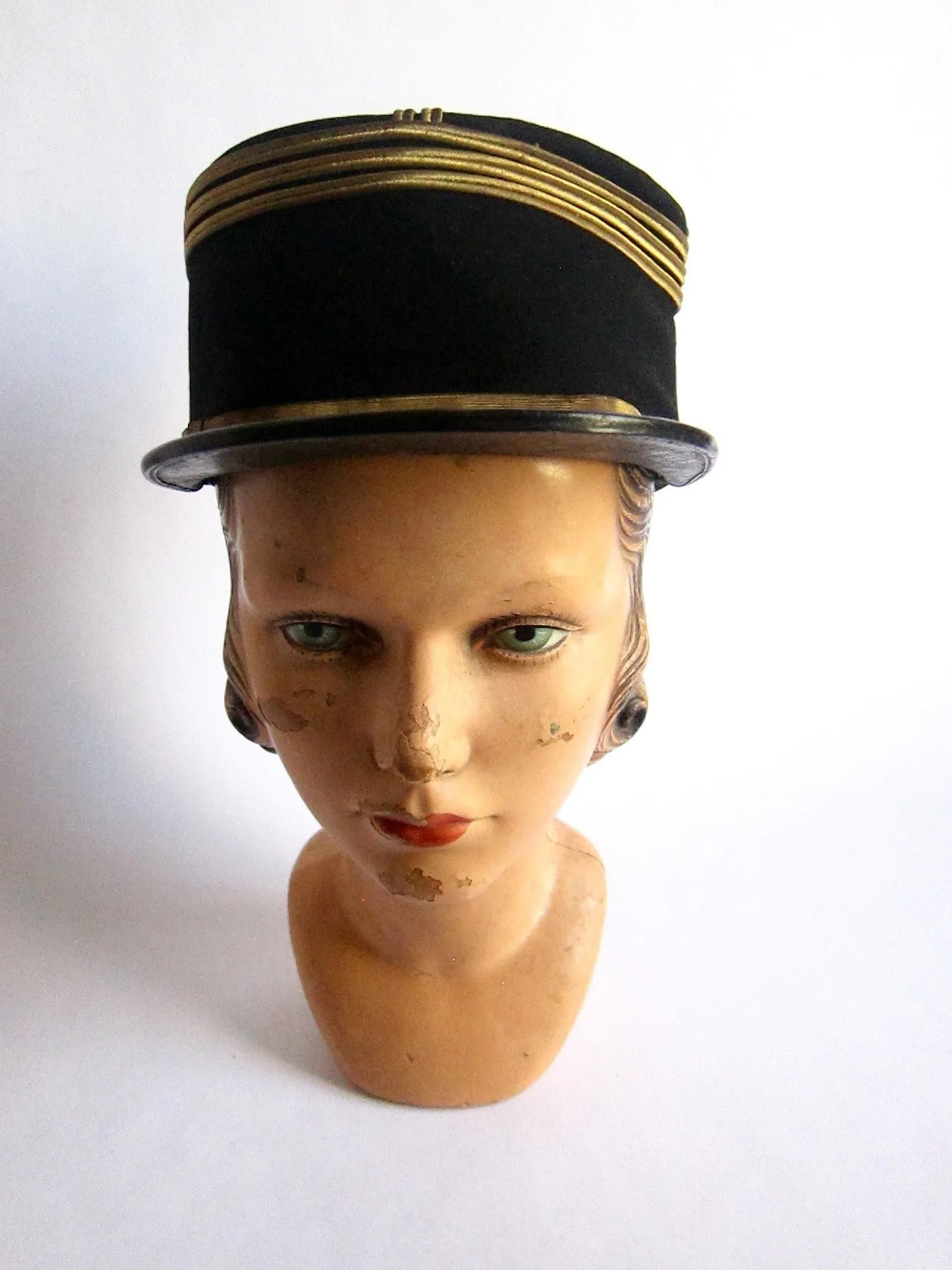 French Officers Military Kepi Hat - Size 6 3/4