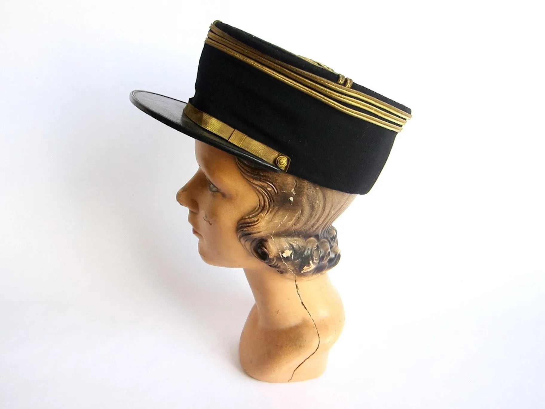 French Officers Military Kepi Hat - Size 6 3/4