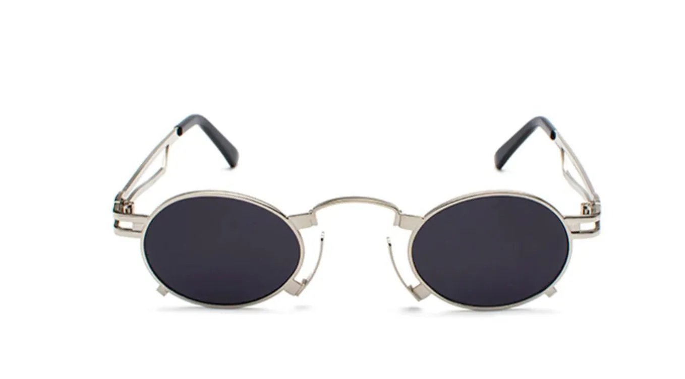 Gafas de Sol Armazón de Metal Lentes Redondos Steampunk Gótico Vampiro Bram Stoker's Dracula Unisex Retro Vintage UV400 Cosplay