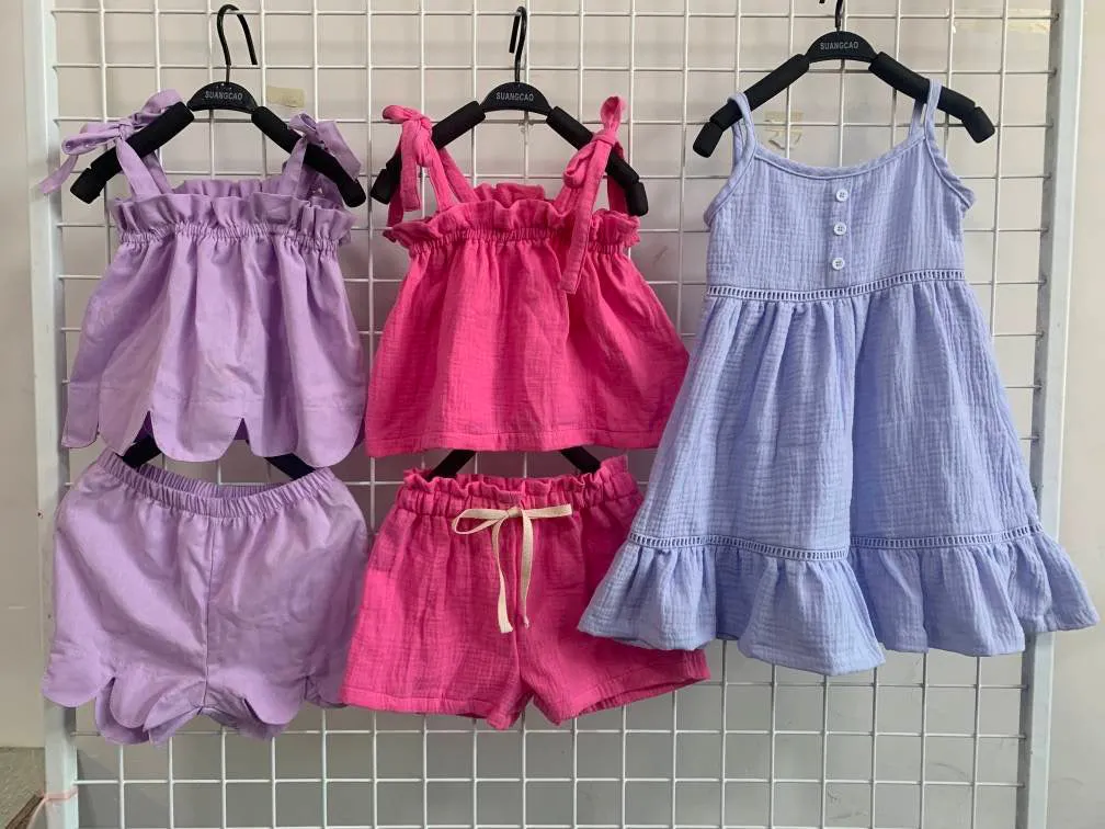 Girls Blue Cotton Dress