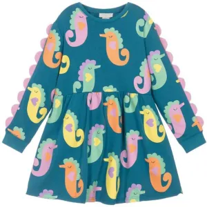 Girls Seahorse Jersey Dress