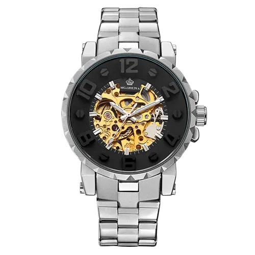 Golden Skeleton Wrist Watch