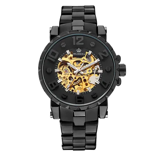 Golden Skeleton Wrist Watch