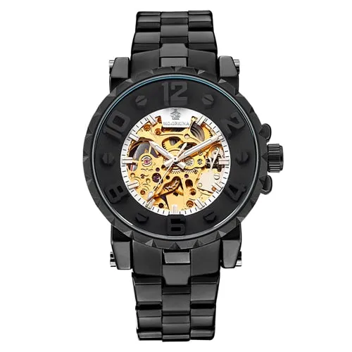 Golden Skeleton Wrist Watch