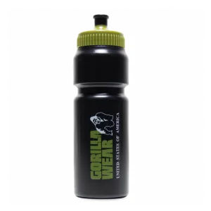 Gorilla Wear Classic Sports Bottle - Black/Army Green