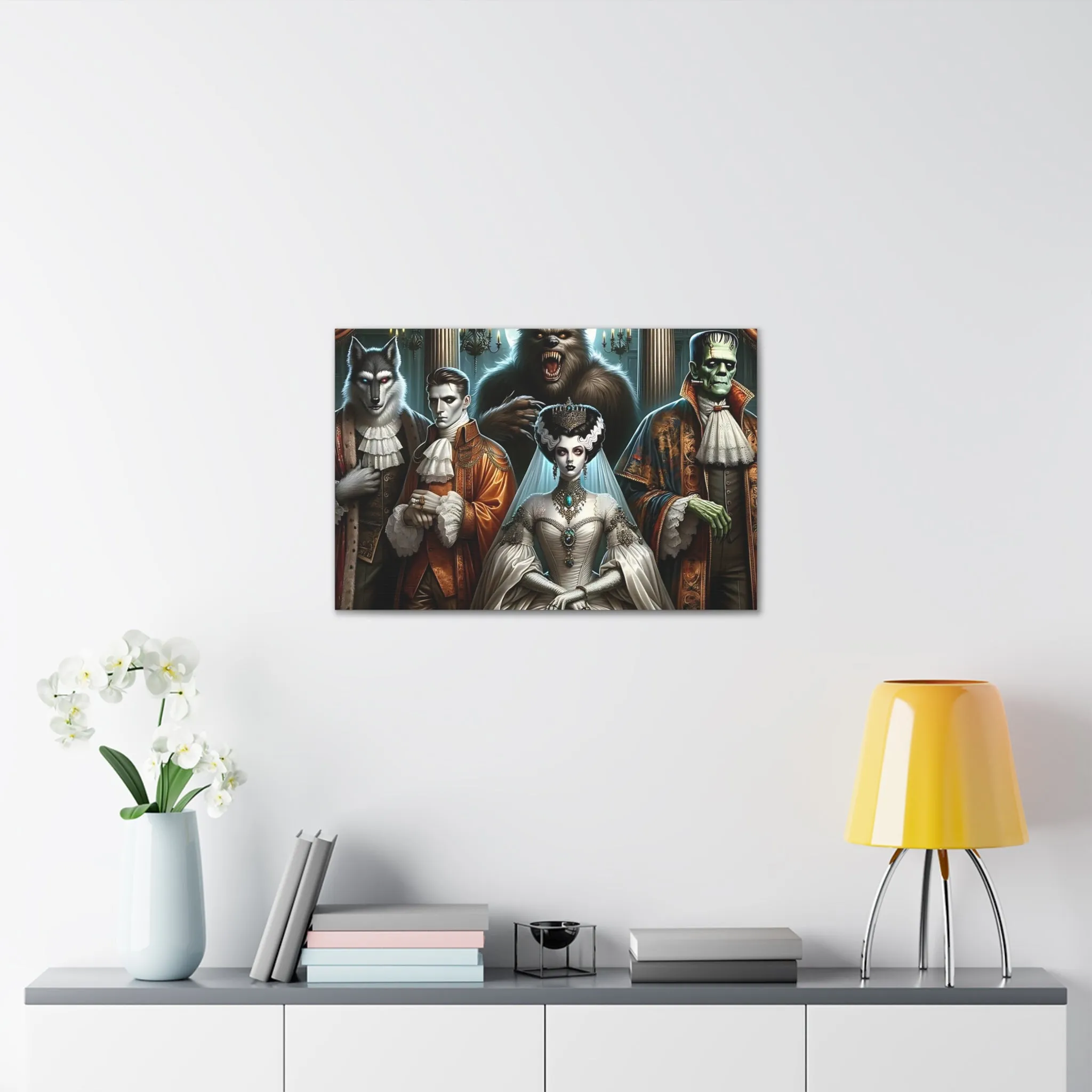 Gothic Gathering: An Enigmatic Court Canvas Gallery Wraps