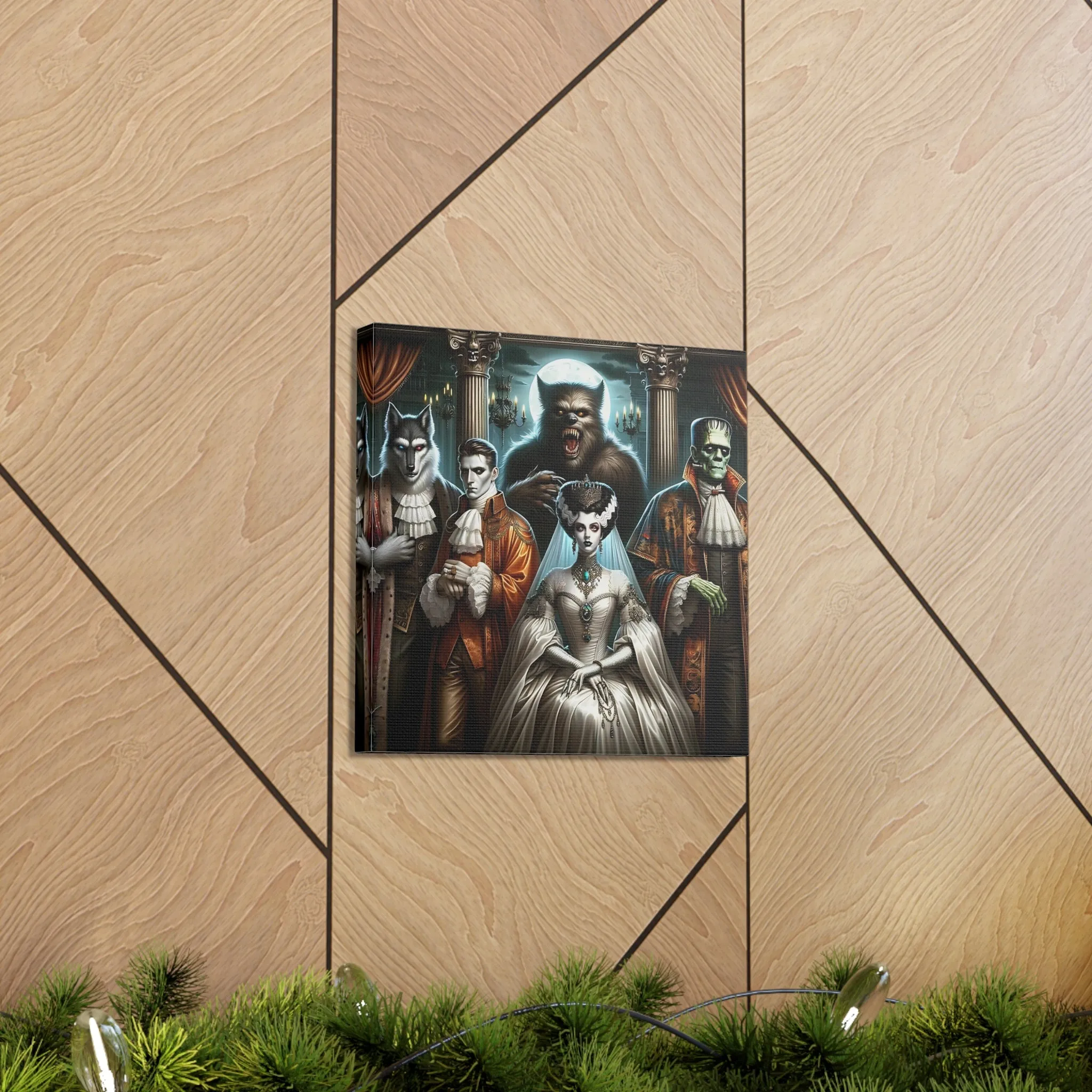 Gothic Gathering: An Enigmatic Court Canvas Gallery Wraps