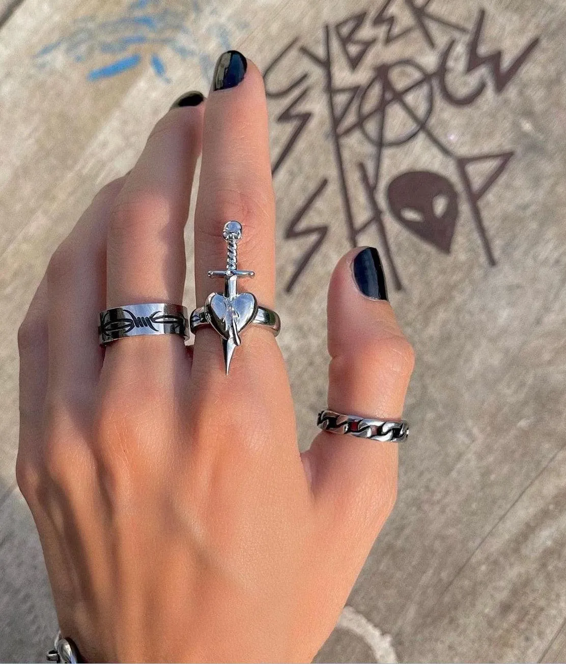 Gothic Punk Vintage Ring