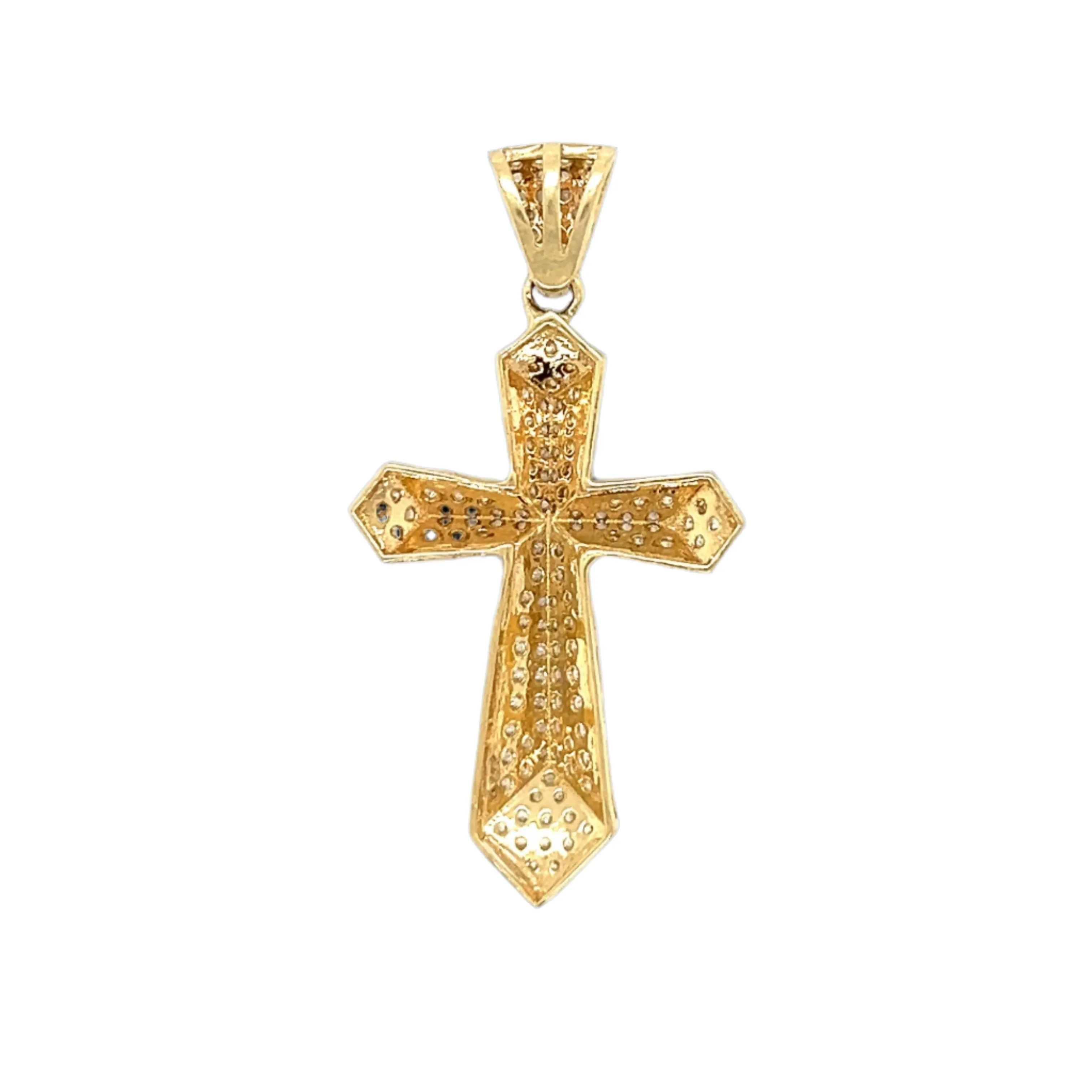 Gothic Style 14K Gold Cross