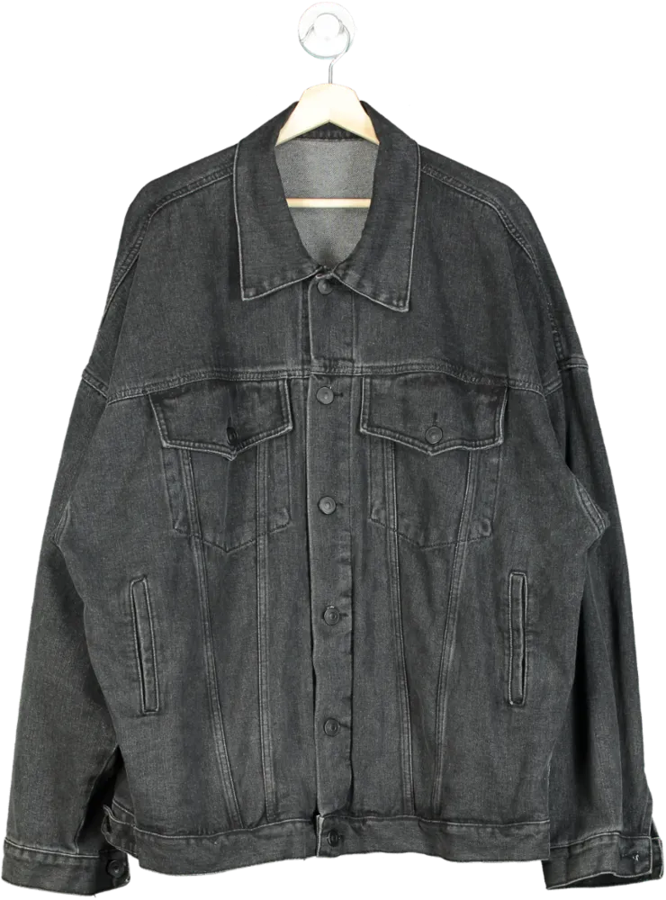 Grey Denim Jacket UK M/L