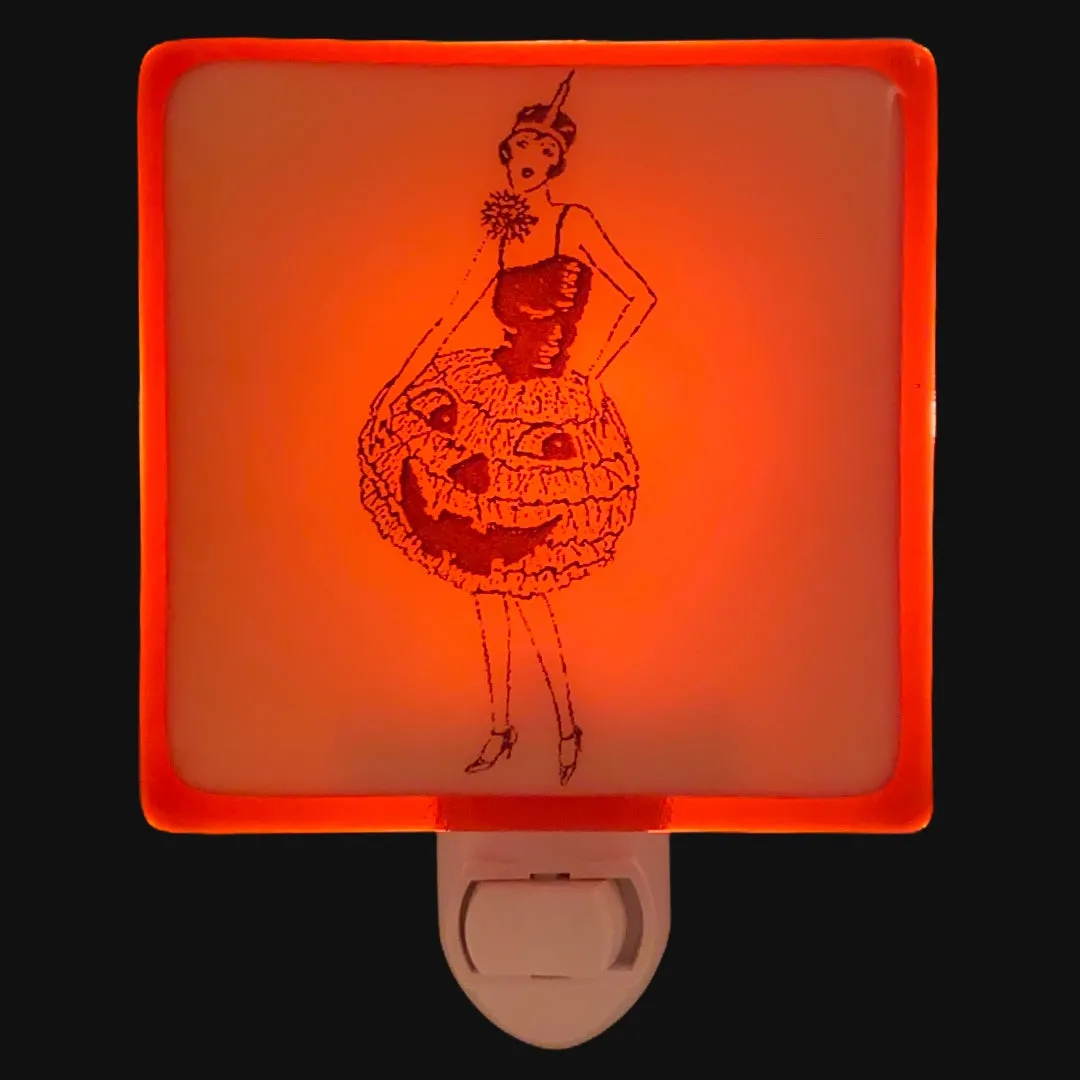 Halloween Vintage Jack O'Lantern Dress Costume Night Light