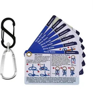 Harrison Howard Wisdom4Sure Comprehensive Knot Card Collection Horse, Outdoor, and Climbing Knots Card Set Waterproof Knot Tying Cards Ultimate Knot Guides