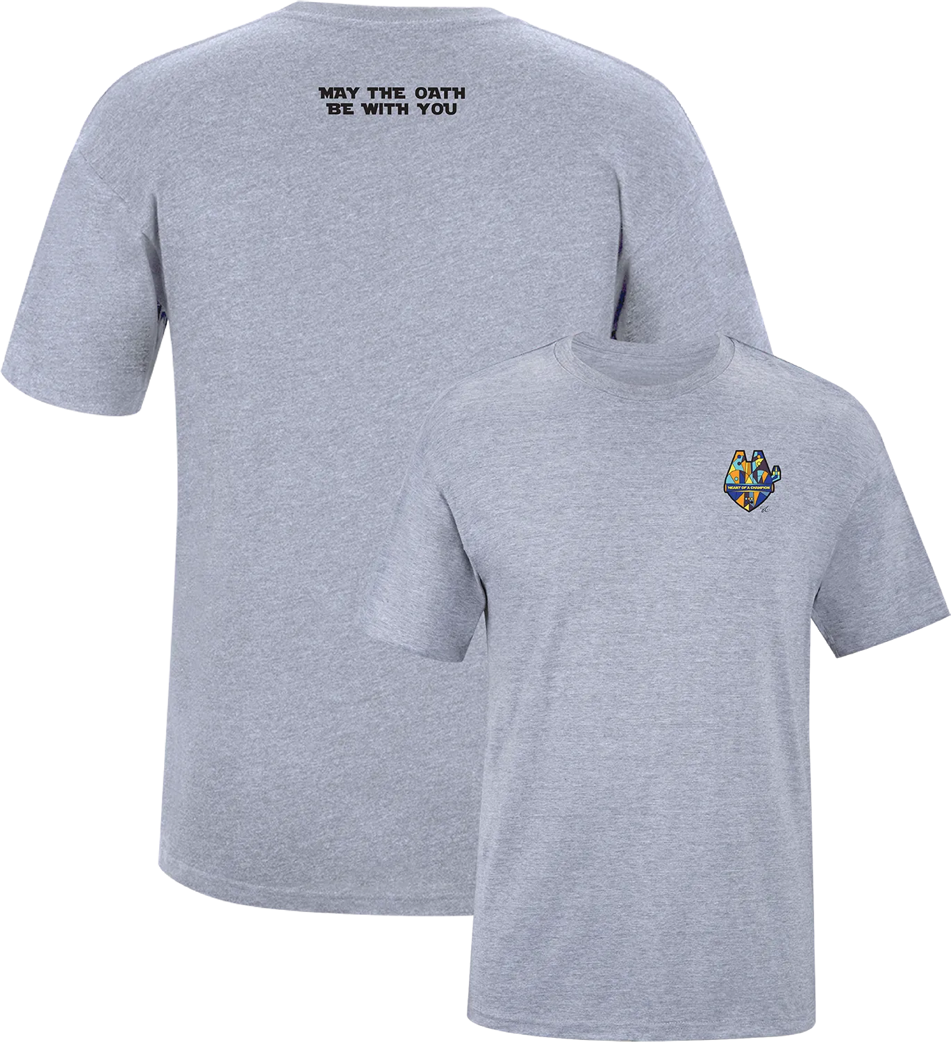 Heart of a Champion X May the Oath Be With You Lightweight Short Sleeve Tee, Athletic Heather