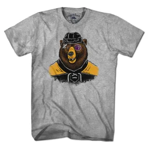 Hockey Grinnin' Bear T-Shirt