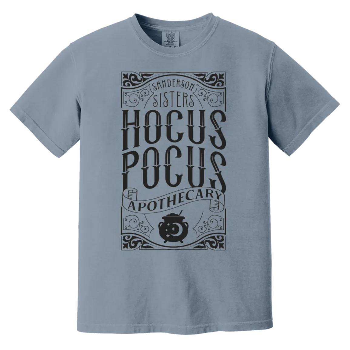Hocus Pocus Apothecary Comfort Colors T-Shirt – Add a Touch of Halloween Magic to Your Wardrobe!