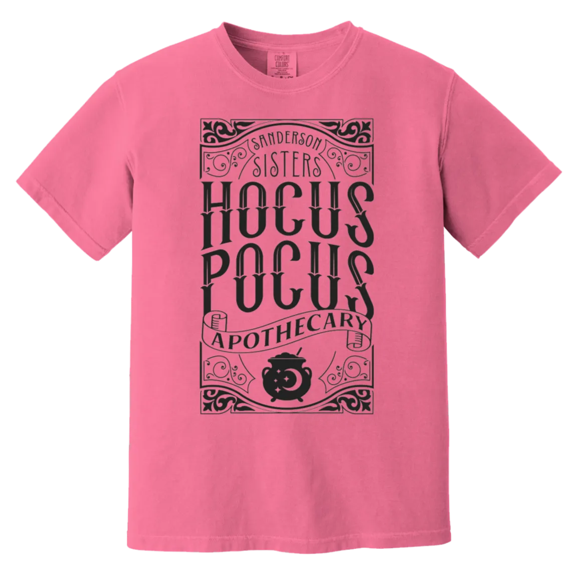Hocus Pocus Apothecary Comfort Colors T-Shirt – Add a Touch of Halloween Magic to Your Wardrobe!