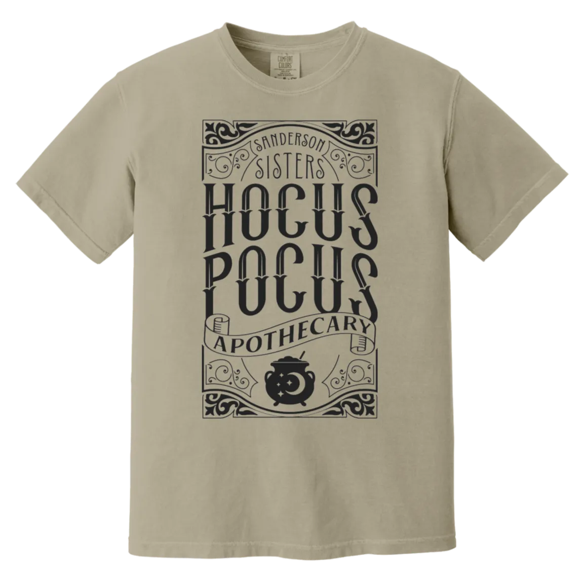 Hocus Pocus Apothecary Comfort Colors T-Shirt – Add a Touch of Halloween Magic to Your Wardrobe!