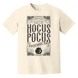 Hocus Pocus Apothecary Comfort Colors T-Shirt – Add a Touch of Halloween Magic to Your Wardrobe!