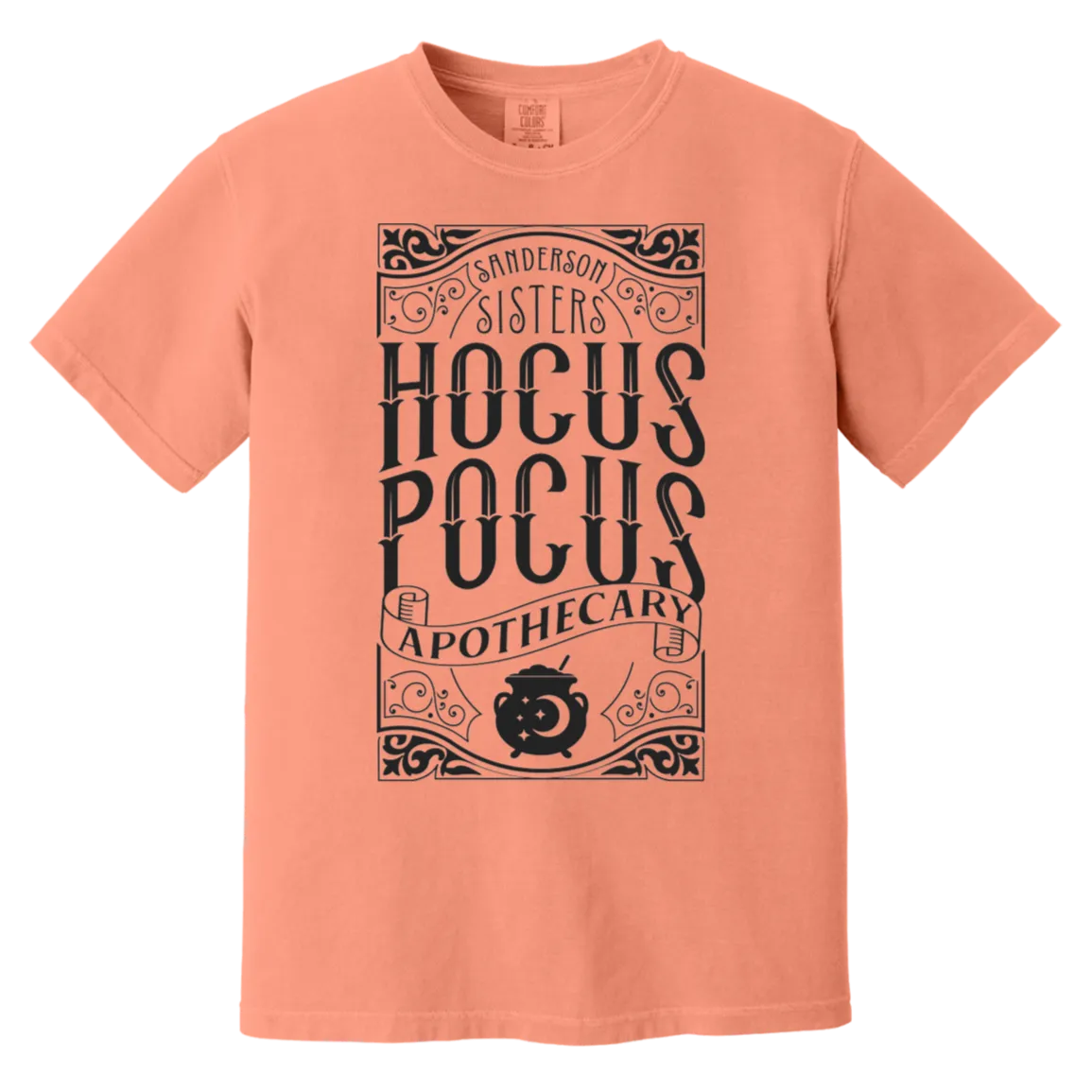 Hocus Pocus Apothecary Comfort Colors T-Shirt – Add a Touch of Halloween Magic to Your Wardrobe!