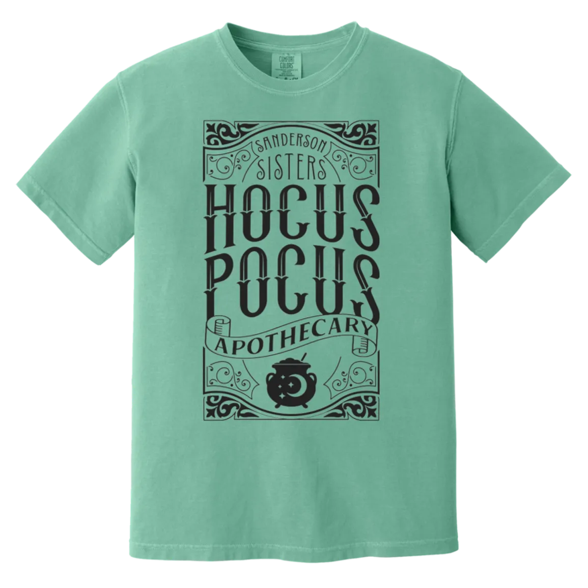 Hocus Pocus Apothecary Comfort Colors T-Shirt – Add a Touch of Halloween Magic to Your Wardrobe!