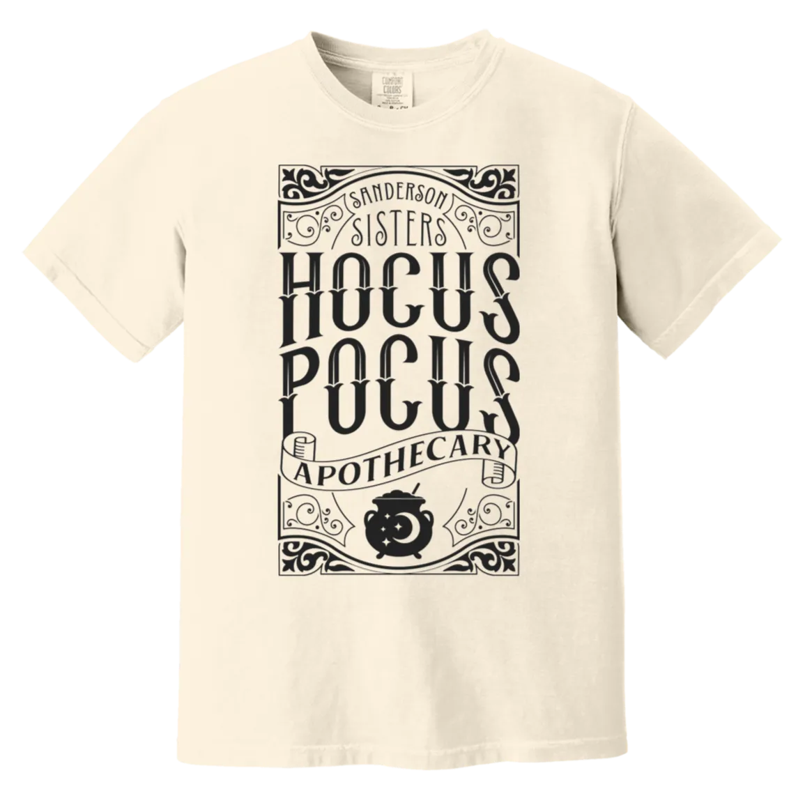 Hocus Pocus Apothecary Comfort Colors T-Shirt – Add a Touch of Halloween Magic to Your Wardrobe!
