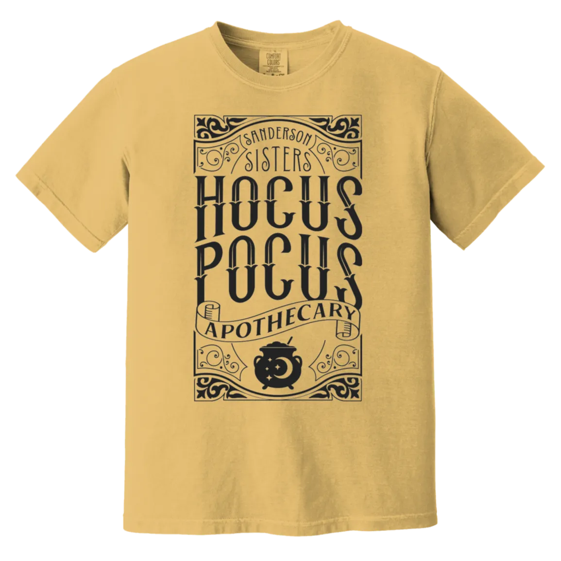 Hocus Pocus Apothecary Comfort Colors T-Shirt – Add a Touch of Halloween Magic to Your Wardrobe!