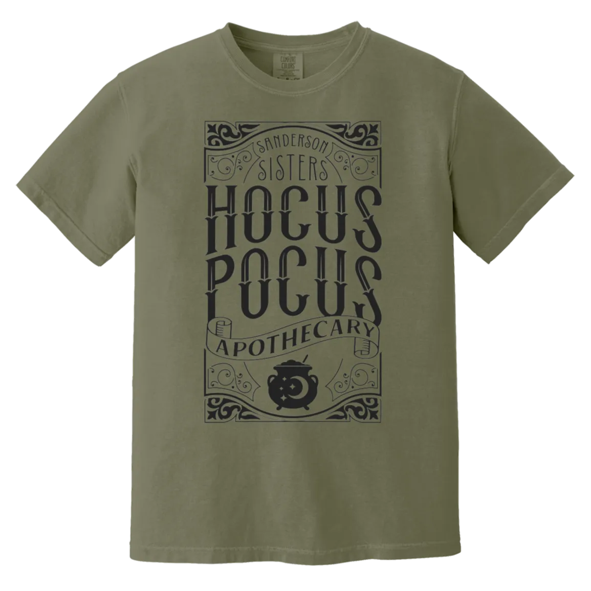 Hocus Pocus Apothecary Comfort Colors T-Shirt – Add a Touch of Halloween Magic to Your Wardrobe!