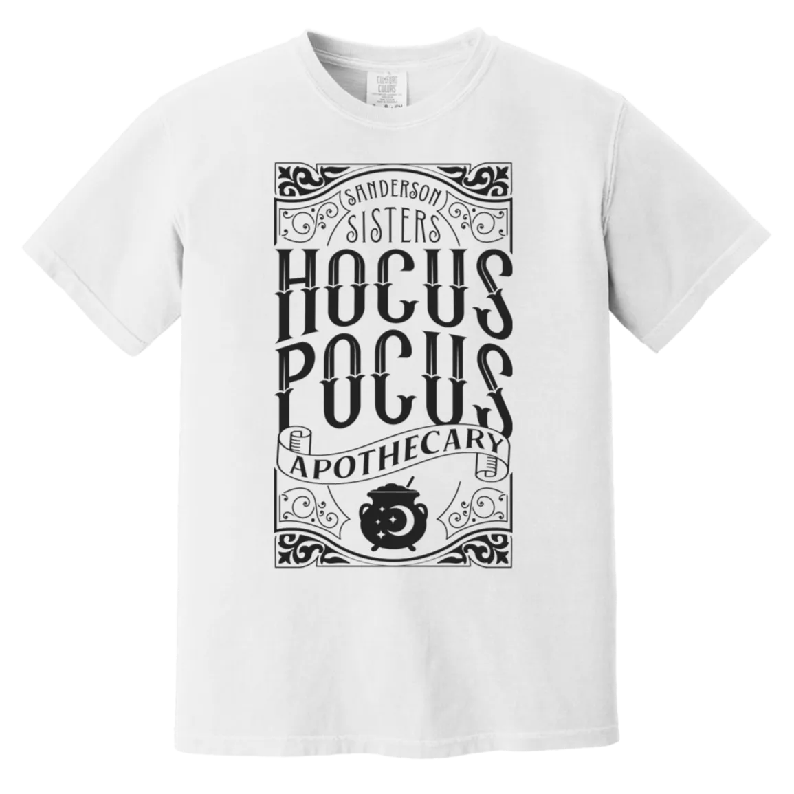 Hocus Pocus Apothecary Comfort Colors T-Shirt – Add a Touch of Halloween Magic to Your Wardrobe!