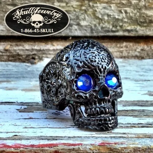 Homesick Blues Ring w/Blue Eyes (#300)