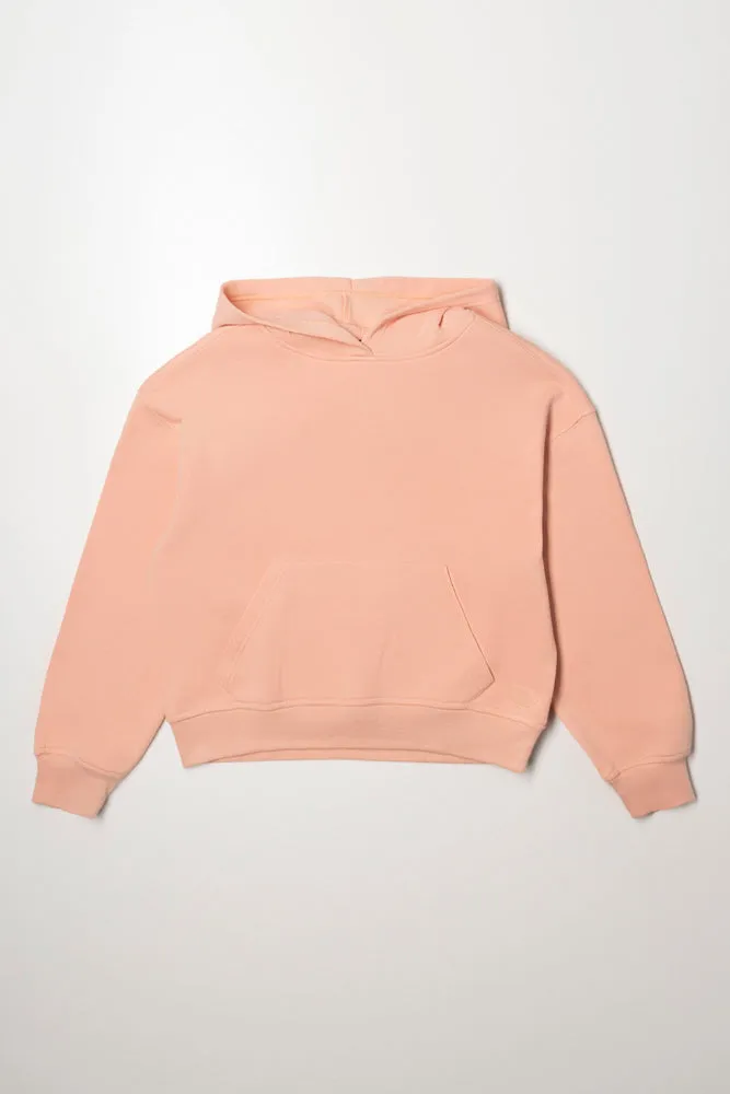 Hooded Tracktop Peach