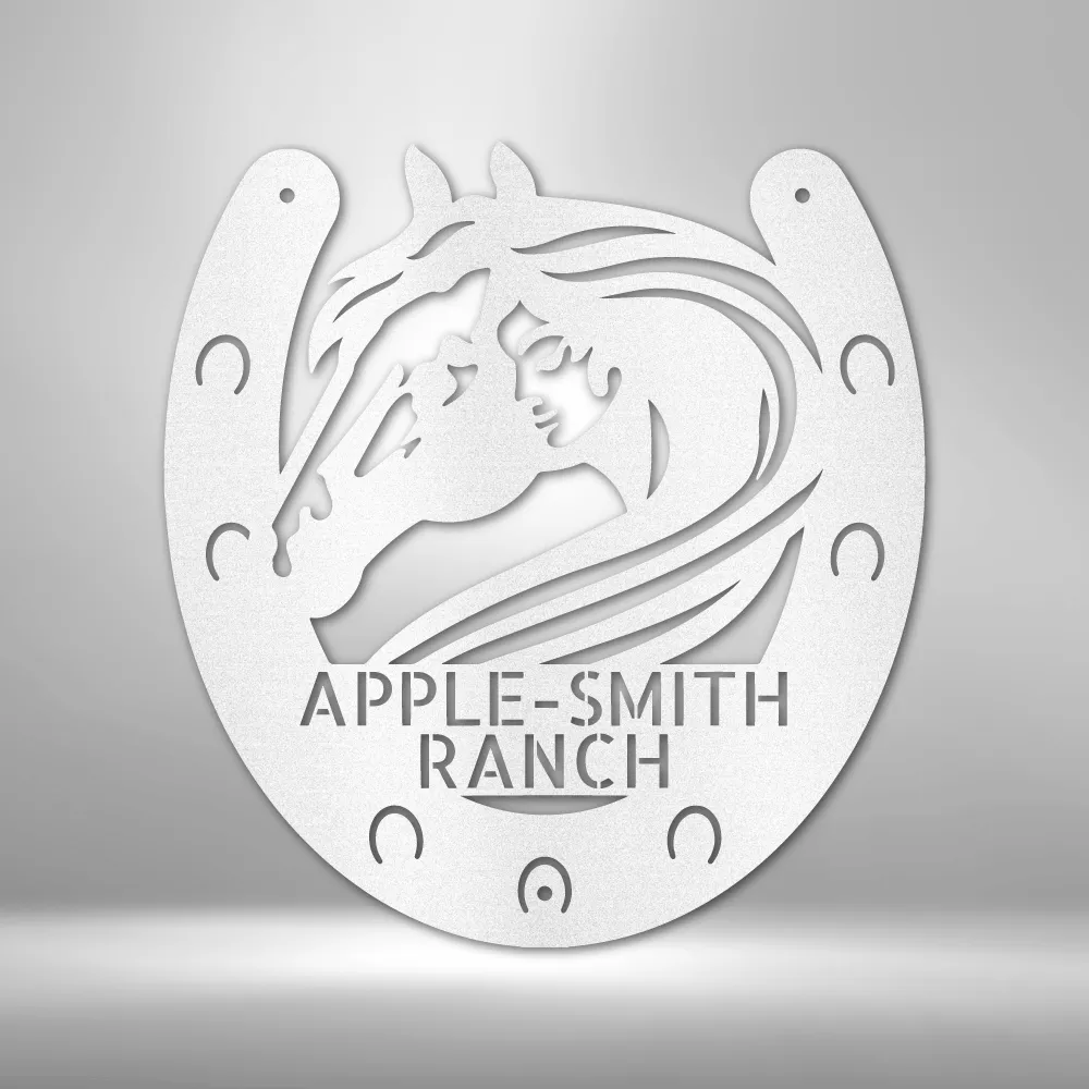 Horse Owner Monogram - Steel Sign