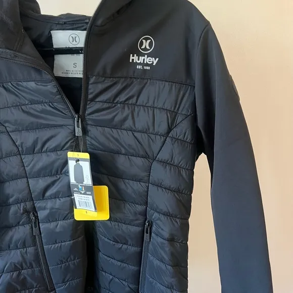 Hurley Black Quilted Jacket