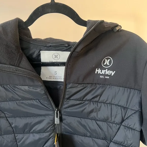 Hurley Black Quilted Jacket