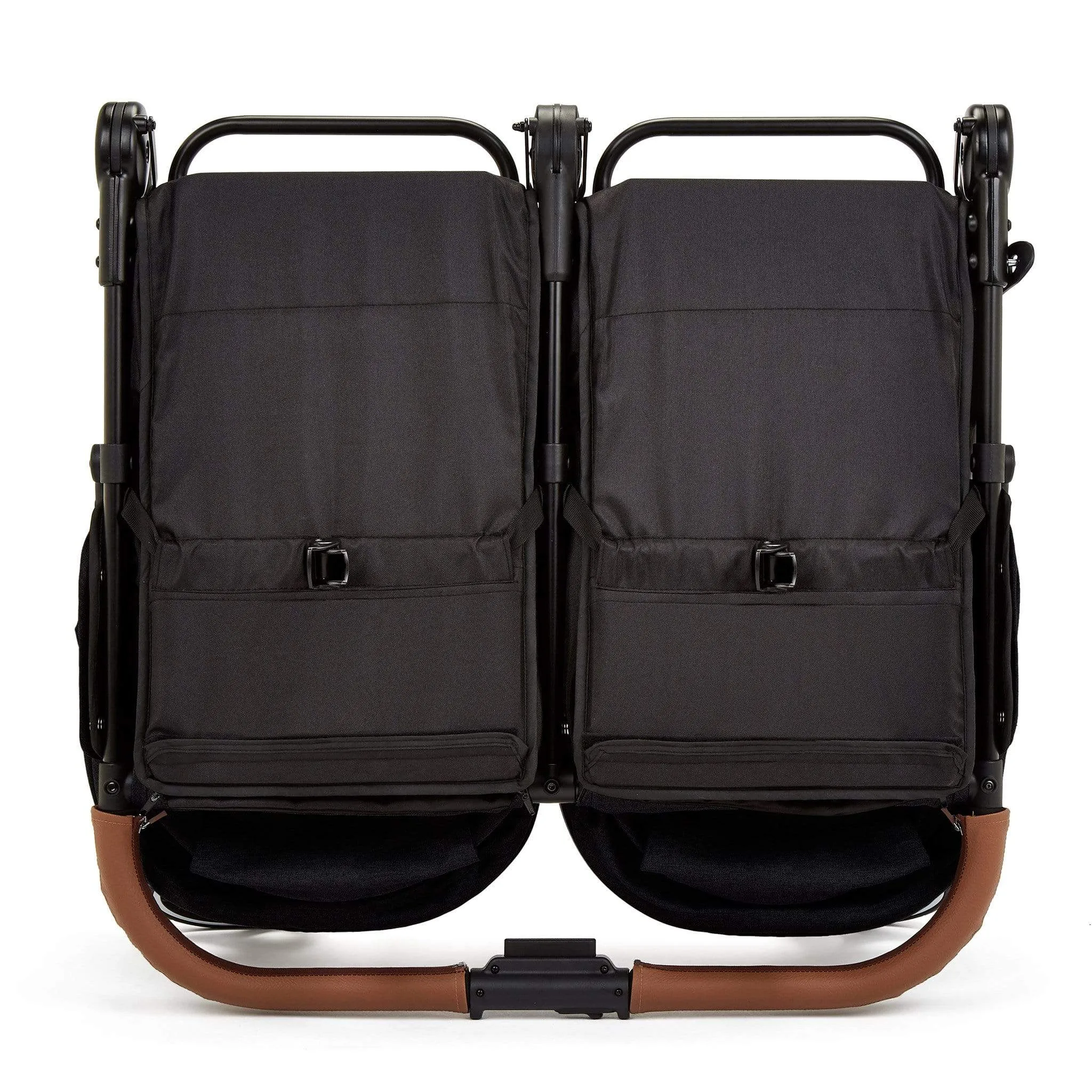 Ickle Bubba Venus Prime Double Stroller in Black/Black/Tan