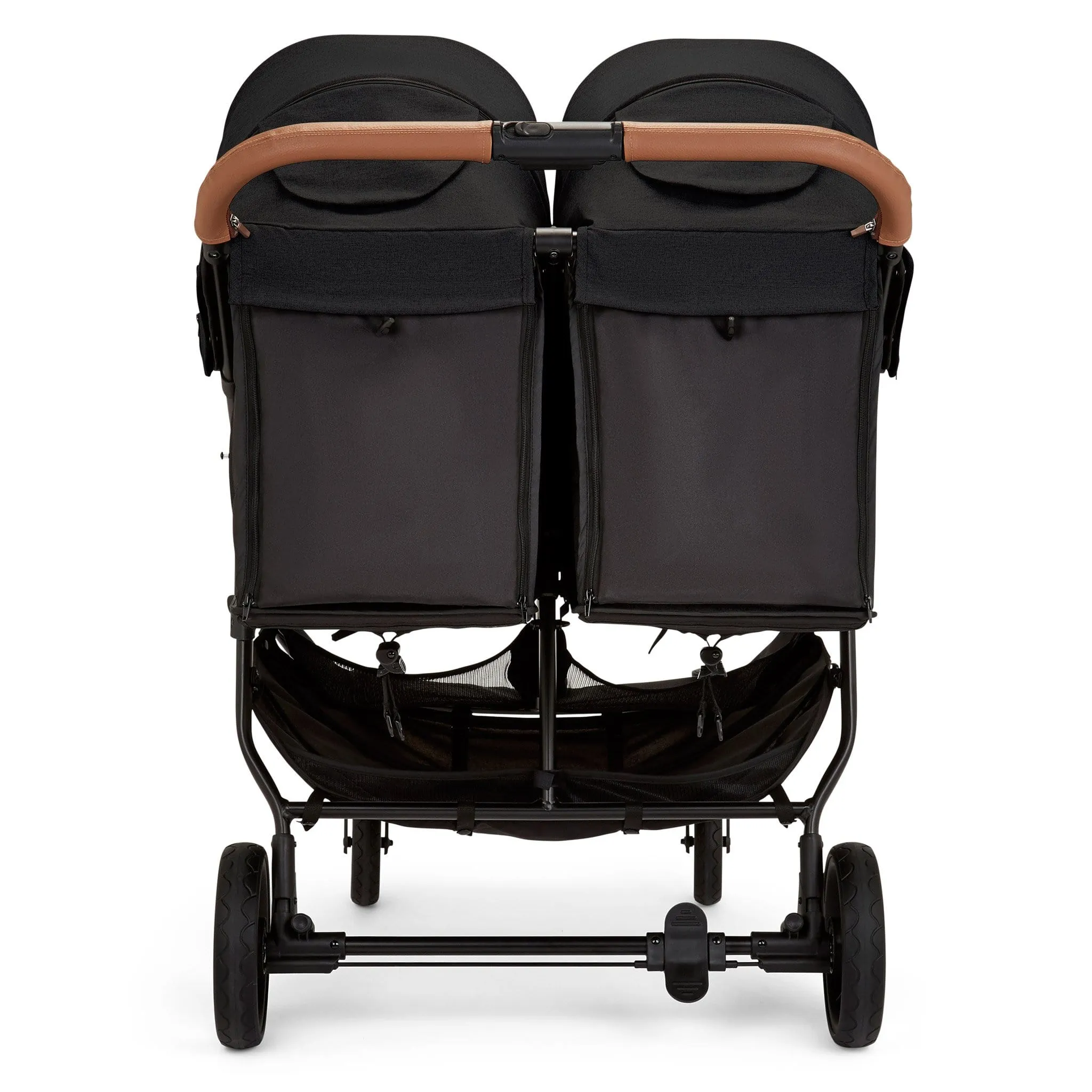 Ickle Bubba Venus Prime Double Stroller in Black/Black/Tan