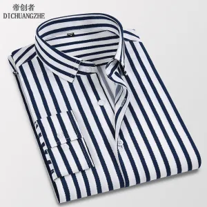 INSTOCK-New casual slim fashion men's thin long-sleeved shirt