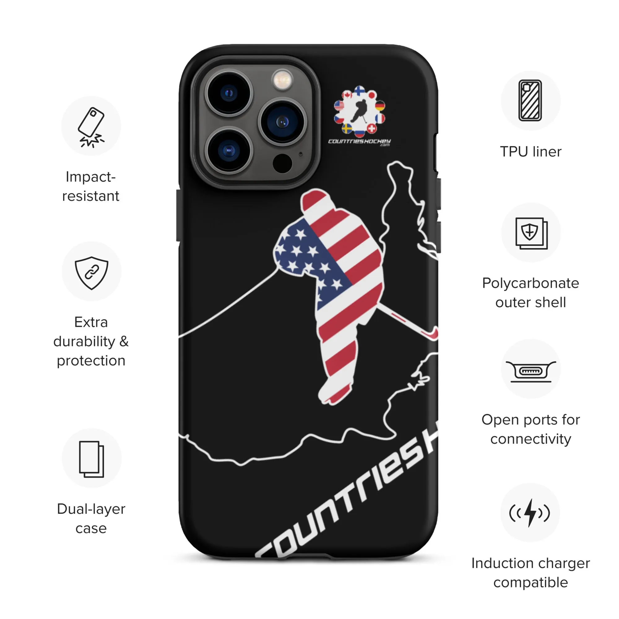 iPhone case | USA Series v3 by Countries Hockey